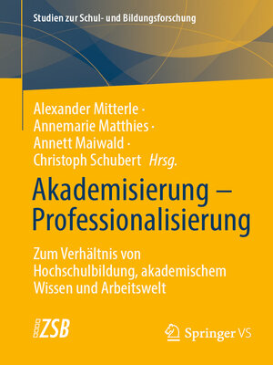 cover image of Akademisierung – Professionalisierung